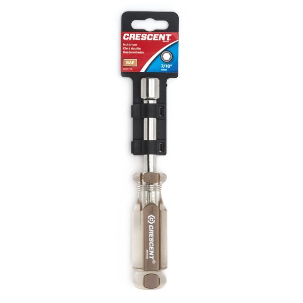 Weller Crescent 7/16 in. SAE Acetate Nut Driver 6-3/4 in. L 1 pc CND716